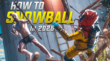 The LUCKIEST SOLO Teaches how to Snowball on OFFICIAL VANILLA RUST