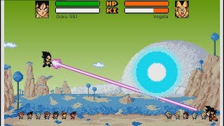 DBZ Devolution all forms of Goku V all forms of Vegita
