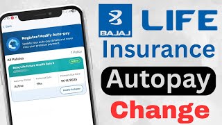 How to change Autopay in bajaj allianz life insurance ll bajaj life m autopay kaise change kare screenshot 3