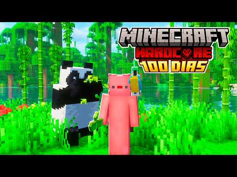 I Survived 100 DAYS in an INFINITE JUNGLE in HARDCORE MINECRAFT
