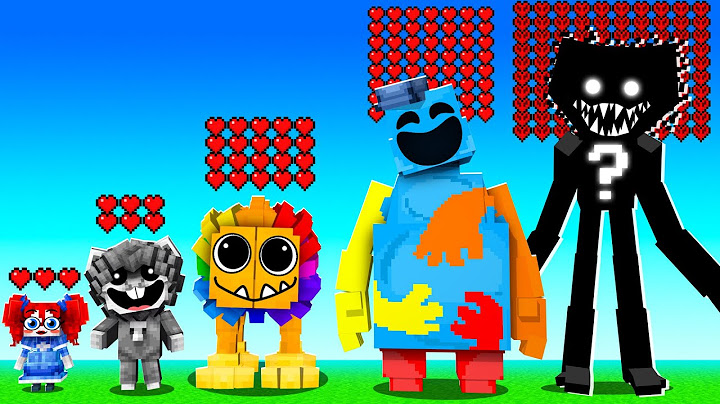 ¿Qué Personaje DE POPPY PLAYTIME 4 Tiene MAS VIDA? 😨 MINECRAFT