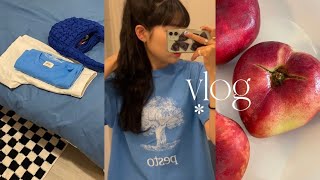 파리에서 첫 자취 생활 이틀차의 vlog. 6월은 납작복숭아의 계절🍑