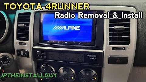 toyota 4runner sr5 radio removal replacement install upgrade