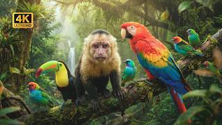 Amazon Wildlife Discovery 🦜🌿  Monkeys, Rare Birds &amp; Jungle Life 4K