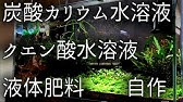 アクアリウム 炭酸カリウムで液肥を作ろう 水草育成 Youtube