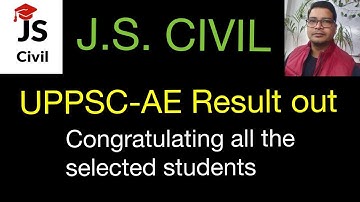 UPPSC-AE result declared,Congratulations to all the selected students
