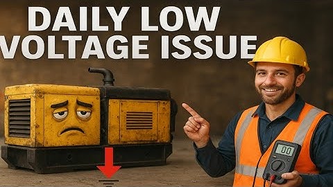 Generators under voltage problem alarm @Dieselgeneratorksa 