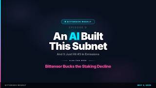 An AI Just Built a Top-3 Bittensor Subnet | Bittensor Weekly Ep. 9