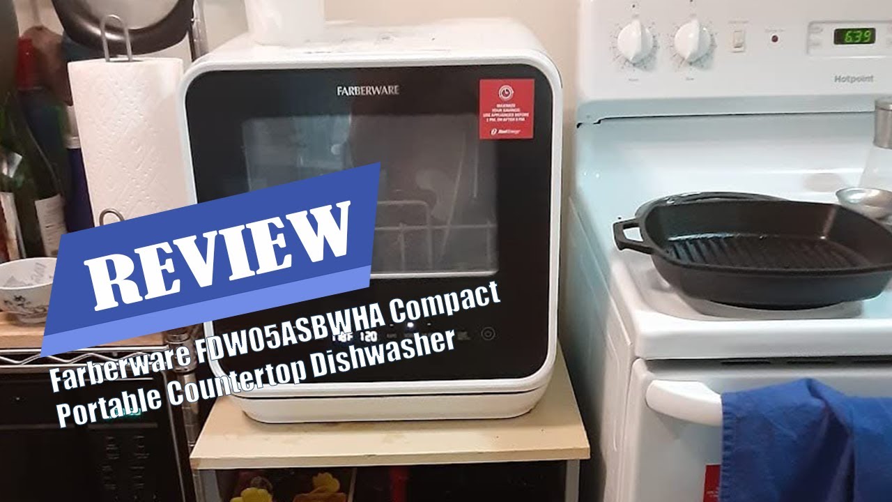 Farberware FDW05ASBWHA Compact Portable Countertop Dishwasher Review -  Worth Every Penny! 