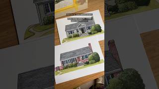 Watercolour house portrait paintings with a twist! #architecture #artist #art #sketchbook Watercolour house portrait paintings with a twist! #architecture #artist #art #sketchbook