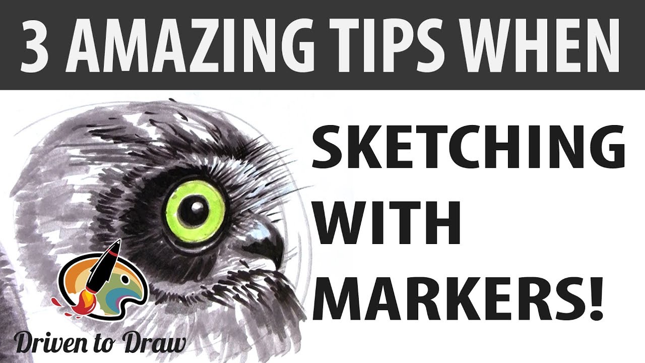 3 AMAZING TIPS WHEN SKETCHING WITH MARKERS YouTube