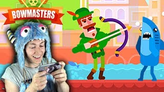 УГАРНАЯ МОБИЛЬНАЯ ИГРА BOWMASTERS | МНЕ ОЧЕНЬ ЗАШЛА :D (IOS ► ANDROID)