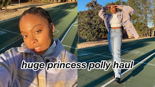 HUGE princess polly try on haul! | winter to spring clothing haul 🤍