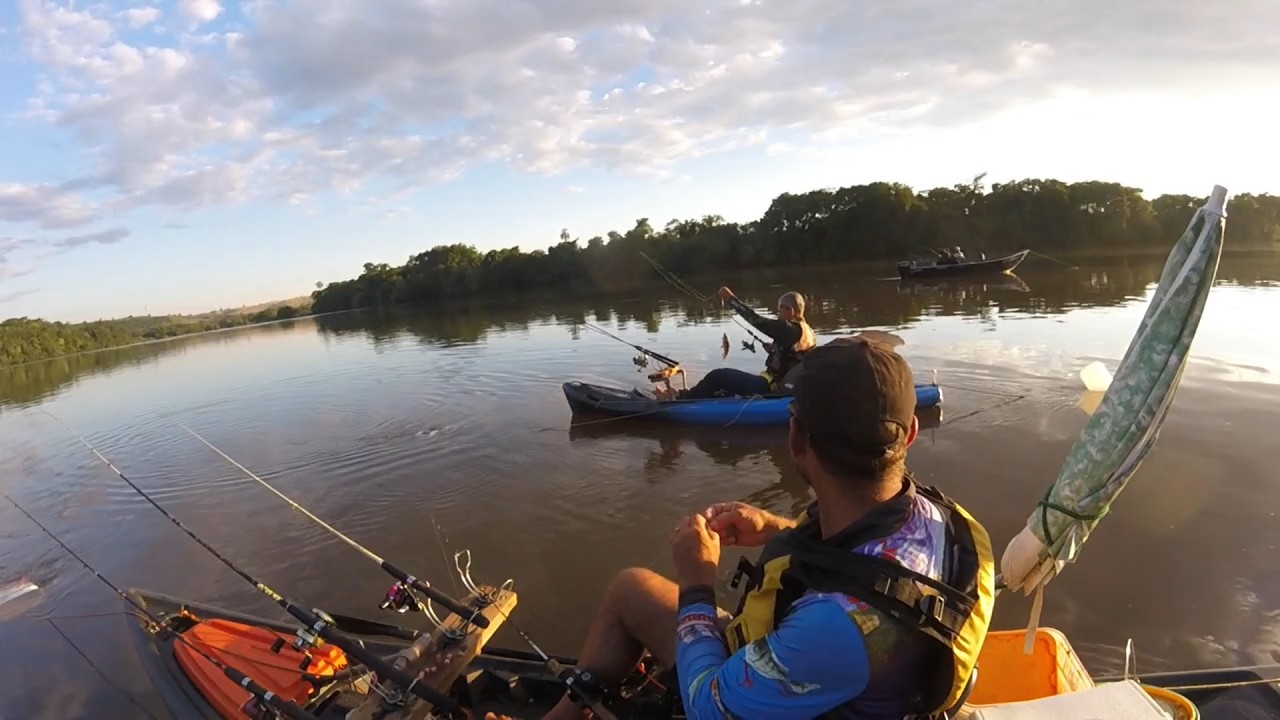 Fomos testar as modificações no Caiaque hunter fishing. Ficou TOP para pescar apoitado no rio...