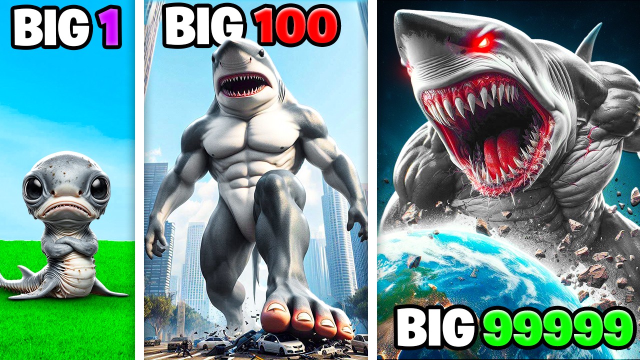 Smallest To BIGGEST SHARK EVER In GTA 5!