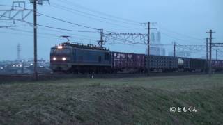 4084レ　8090レ　東海道本線　大垣-穂積　2017/05/22撮影