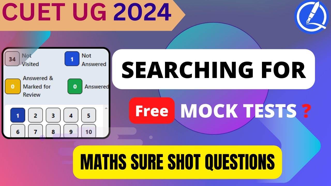 FREE MOCK TESTS | ALL SUBJECTS | CUET UG EXAM | 2024 | COMPUTER BASED ...
