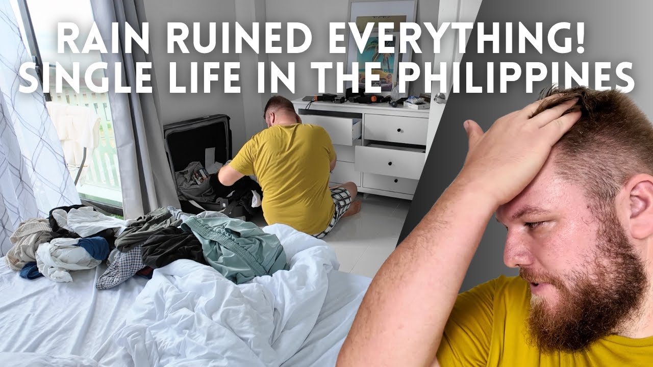 Single Man in the Philippines: When No One Helps You Clean 😂🌧️