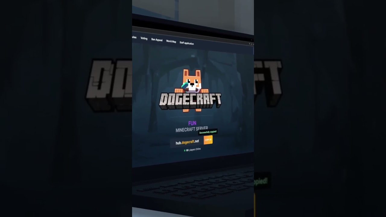 Fresh New Survival Server IP: hub.dogecraft.net 