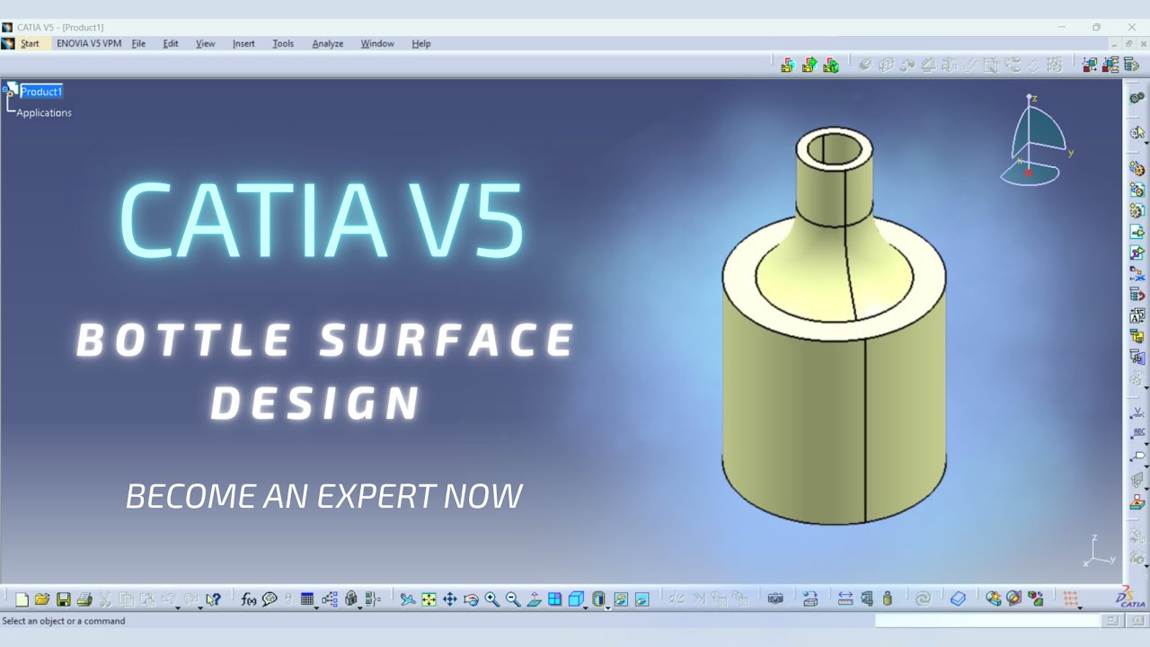 Bottle Generative Surface Design CATIA English Tutorial For Beginners bottle-generative-surface-design-catia-english-tutorial-for-beginners