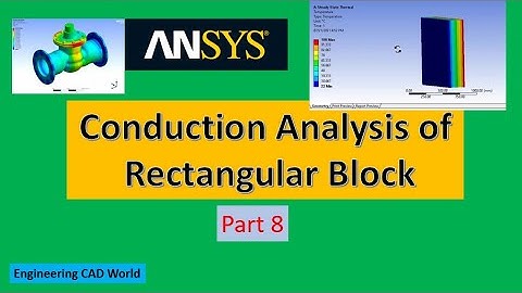 conduction Thermal analysis on Rectangular block in Ansys| #ansys tutorial with #FEM