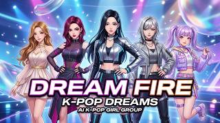 DREAM FIRE | AI K-Pop Girl Group Song | K-POP DREAMS Virtual Idol Music Video