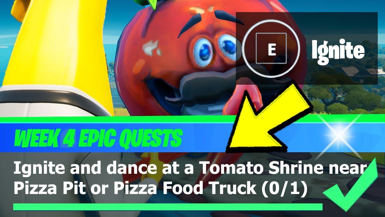 Ignite and Dance at a Tomato Shrine Near Pizza Pit or Pizza Food Truck