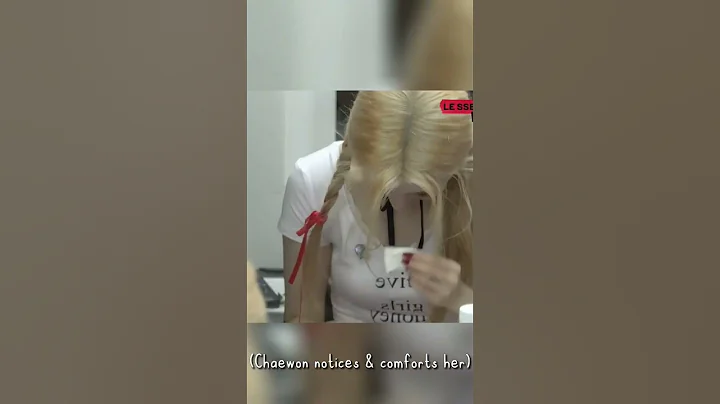 Yunjin crying because she made mistake #lesserafim #yunjin #eunchae #sakura #kazuha #chaewon #kpop