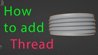 Как сделать резьбу в Blender