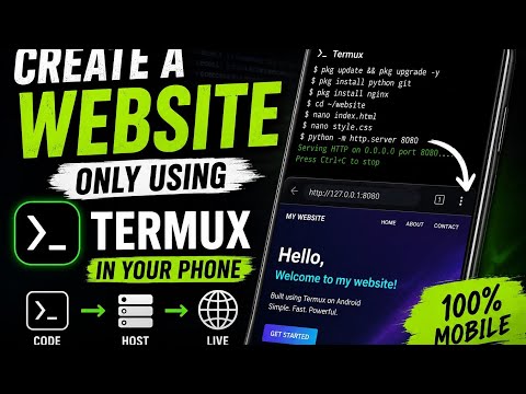 Build Your First Website Using Termux in 5 Minutes on Android 2026 #CodeMate #termux #website 