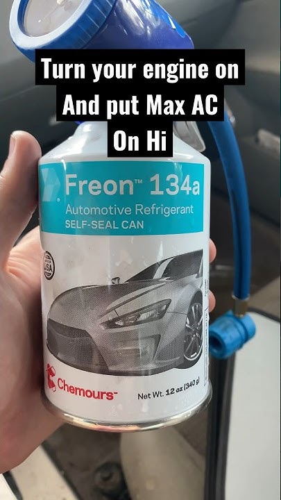 How To Put Freon In Nissan Altima Put refrigerant in system of Nissan Altima - YouTube