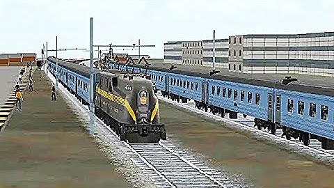 Train Sim - Airport Using Pennsylvania Railroad GG1 Again - Simulasi Kereta Api