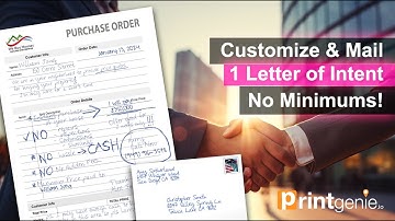 Write & mail 1 Letter of Intent with PRINTgenie