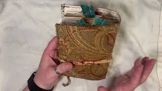 Autumn Whispers chunky Mini Textile cover journal #Autumnjournal