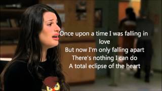 Glee - A total eclipse of the heart lyrics