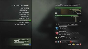 Modern Warfare 3 - My Custom Classes