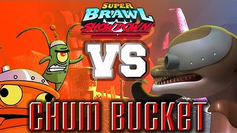 Plankton vs Dr. Blowhole II | Super Brawl Showdown v0.3.1b Full Match Gameplay