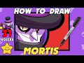 How To Draw MORTIS Icon With All 31 Voice Lines | Brawl Stars