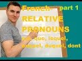 French relative pronouns  qui qui lequel duquel auquel dont etc part 1