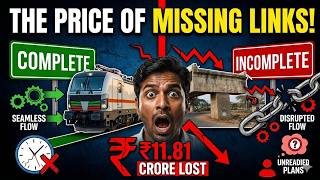 The Price of Missing Connections: Indian Railways Project Bottlenecks | CAG Audit #facts #railway