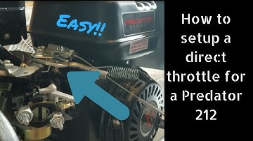 How to setup a direct throttle for a Predator 212