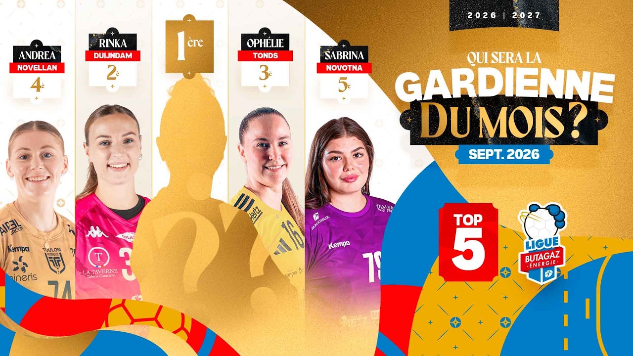 Top 5 des Gardiennes | Septembre 2026 | Qui sera la Gardienne du Mois ?