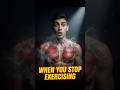 WHAT HAPPENS INSIDE YOUR BODY WHEN YOU STOP EXERCISING 🏃♂️💪 #shorts