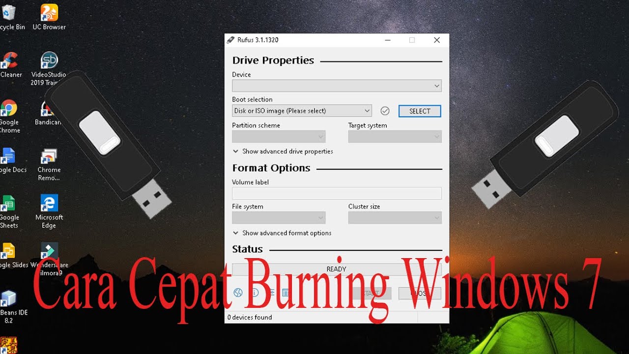Cara Cepat Burning Windows 7 Dengan Rufus - YouTube
