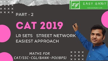 CAT-2019 LR Sets- Part-2 | Street Network | Easiest Approach To Solve