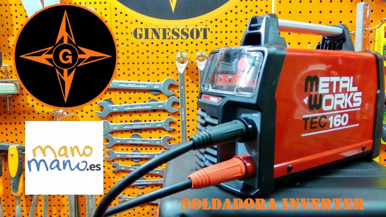 Soldadora inverter MMA 160 MetalWorks TEC160 QUE MARAVILLA !!! - YouTube