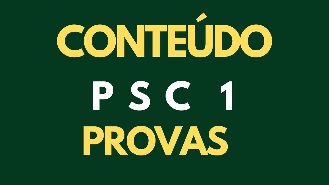 CONTÚDO - PSC 1 - 2025 (PROJETO 2027) - UFAM
