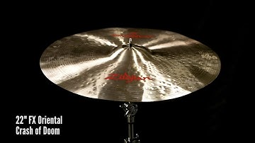 Zildjian Sound Lab: 22" FX Oriental Crash of Doom