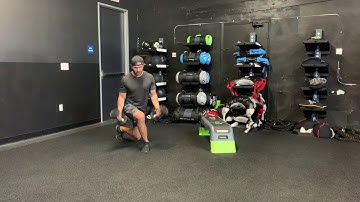 DB Curtsey Lunge to Bicep Curl