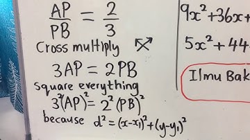 Equation of Loci #cikgootube